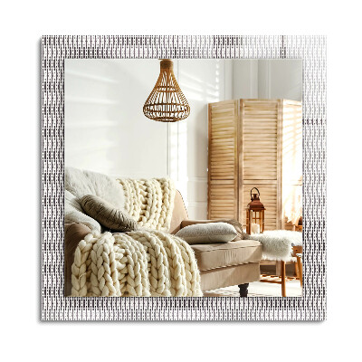 Lustro dekoracyjne prostokątne Wzór tkaniny tekstylnej