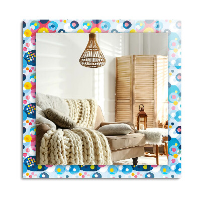 Lustro dekoracyjne prostokątne Kolorowe abstrakcyjne wzory