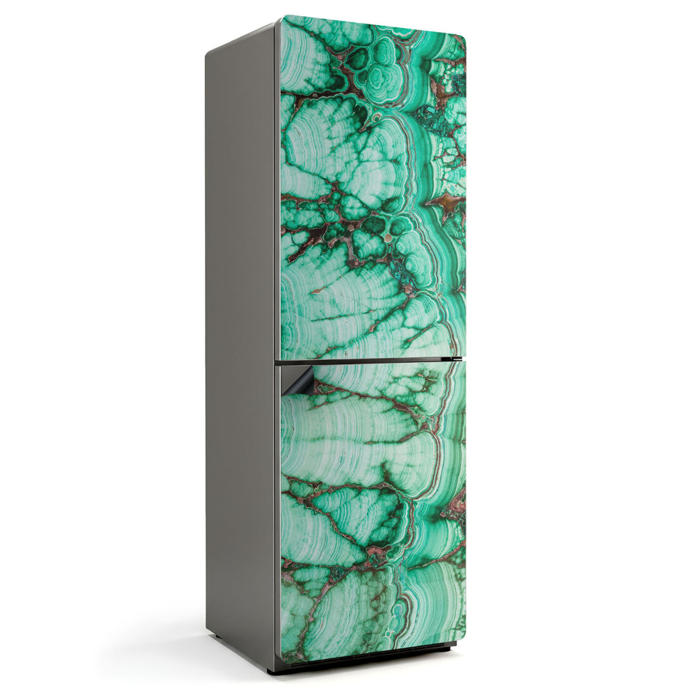 Mata magnetyczna na lodówkę Malachitowy detal w stylu