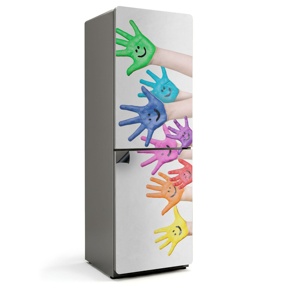 Mata magnetyczna na lodówkę Wesołe ślady rąk