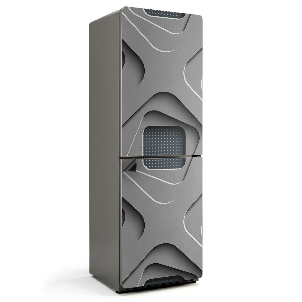 Mata magnetyczna na lodówkę Abstrakcyjny motyw trójwymiarowy