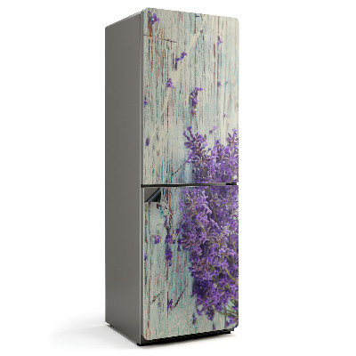 Mata magnetyczna na lodówkę Kwiatowy wzór na drewnianym tle