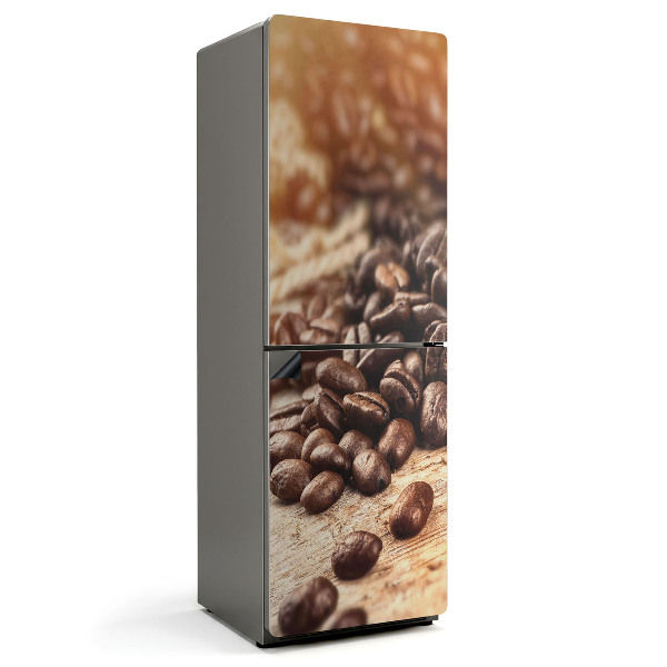 Mata magnetyczna na lodówkę Kawowe ziarna rozrzucone