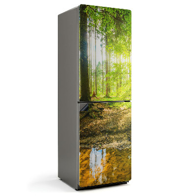 Mata magnetyczna na lodówkę Leśny pejzaż z wodnym akcentem