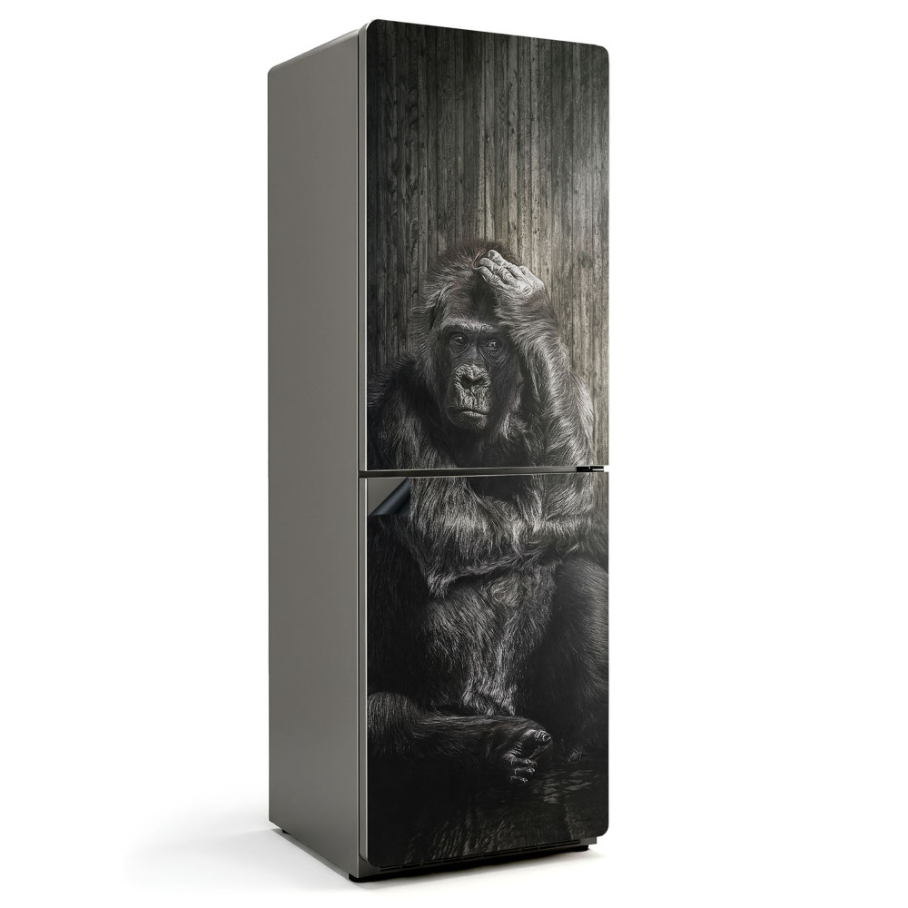 Mata magnetyczna na lodówkę Goryl w kontemplacji