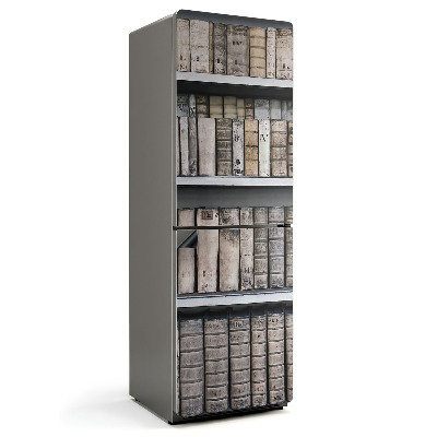 Mata magnetyczna na lodówkę Zabytkowe tomy na regałach