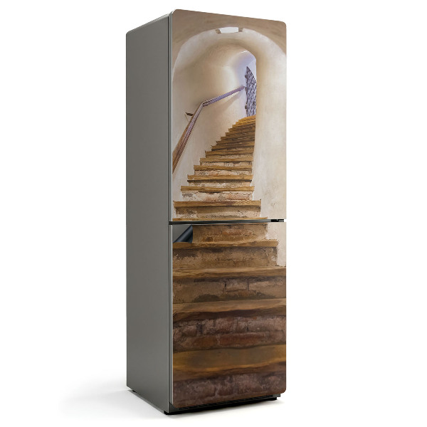 Mata magnetyczna na lodówkę Zakręcone schody w korytarzu