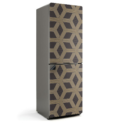 Mata magnetyczna na lodówkę Wzór linii w geometrii