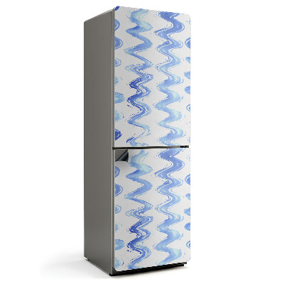 Mata magnetyczna na lodówkę Faliste smugi w akwarelowym stylu