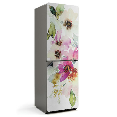 Mata magnetyczna na lodówkę Kwiatowy motyw w akwarelowym stylu