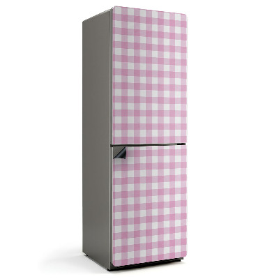 Mata magnetyczna na lodówkę Kratkowy wzór w subtelnych odcieniach