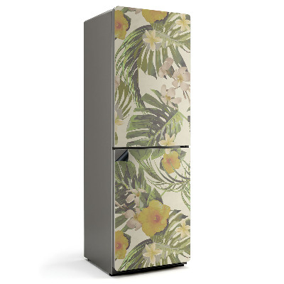 Mata magnetyczna na lodówkę Tropikalny motyw roślinny