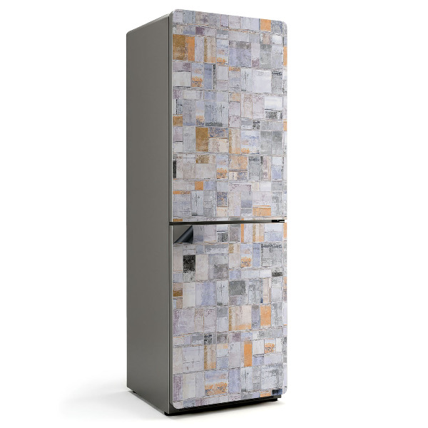 Mata magnetyczna na lodówkę Mozaika prostokątów w kolorach