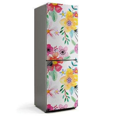 Mata magnetyczna na lodówkę Kwiatowy motyw akwarelowy