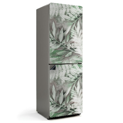 Mata magnetyczna na lodówkę Liściasty motyw akwarelowy