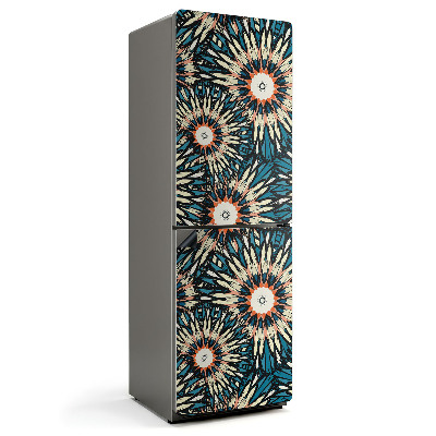 Mata magnetyczna na lodówkę Kwiatowa kompozycja z promieniami