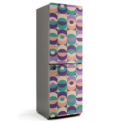 Mata magnetyczna na lodówkę Owalne motywy w geometrycznej formie