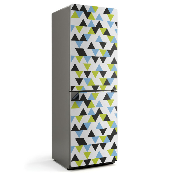 Mata magnetyczna na lodówkę Energetyczny motyw trójkątnych kształtów
