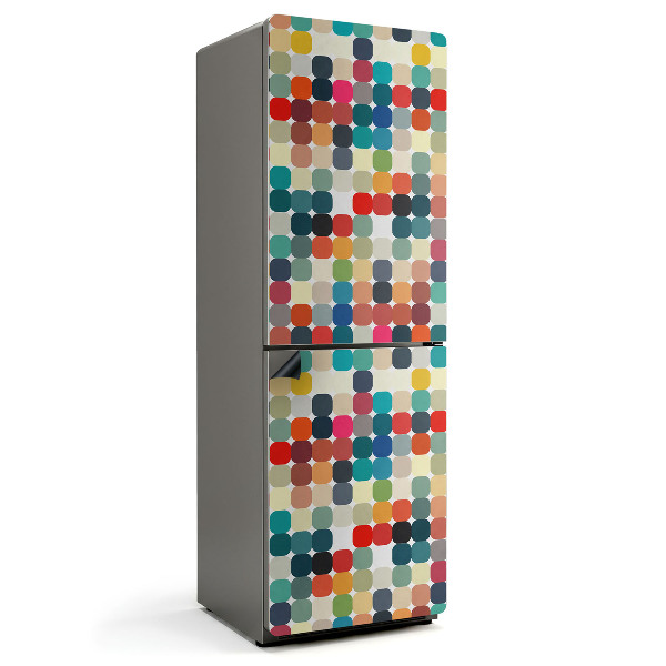 Mata magnetyczna na lodówkę Owalne wzory w intensywnych kolorach