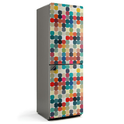 Mata magnetyczna na lodówkę Owalne wzory w intensywnych kolorach