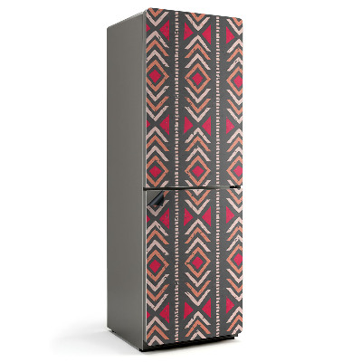 Mata magnetyczna na lodówkę Wzór rombowy w stylu geometrycznym