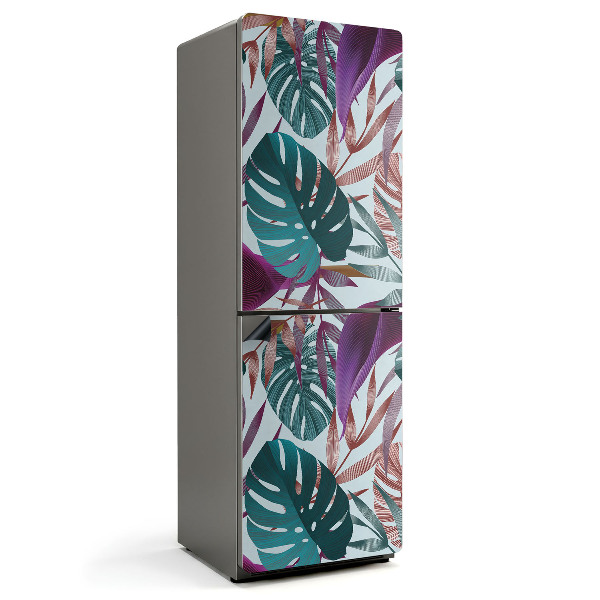 Mata magnetyczna na lodówkę Tropikalna kompozycja liści