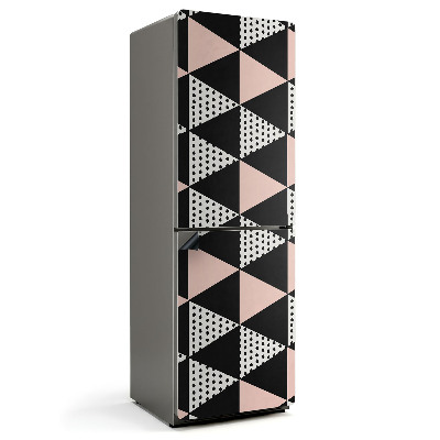 Mata magnetyczna na lodówkę Wzór trójkątnych kształtów