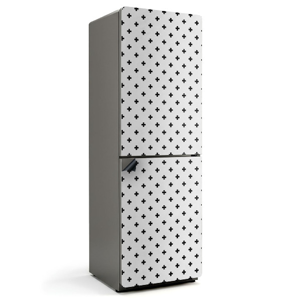 Mata magnetyczna na lodówkę Wzór geometryczny z krzyżykami