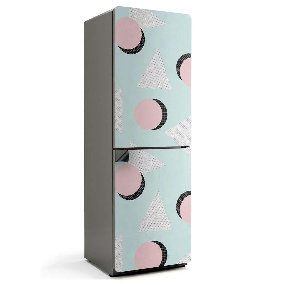 Mata magnetyczna na lodówkę Geometryczne kształty w abstrakcyjnym stylu