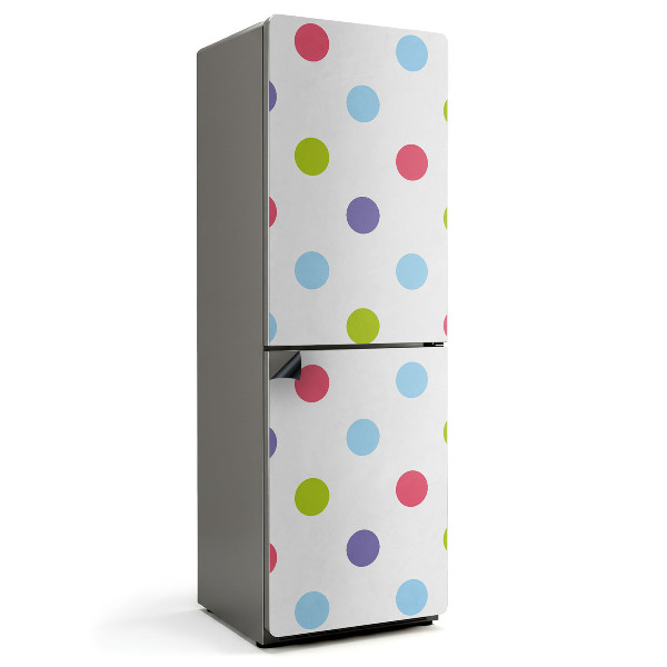 Mata magnetyczna na lodówkę Kolorowe Kropki w Radosnym Wzorze