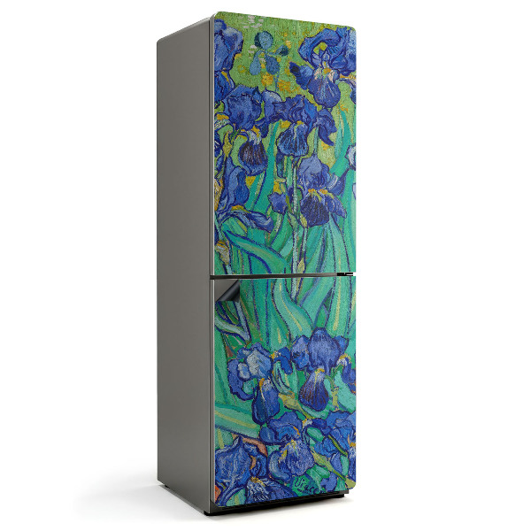 Mata magnetyczna na lodówkę Kwiatowy motyw irysów