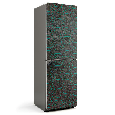 Mata magnetyczna na lodówkę Subtelny motyw heksagonalny