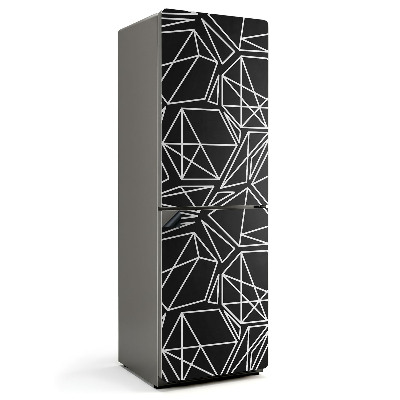 Mata magnetyczna na lodówkę Nowoczesny motyw geometryczny