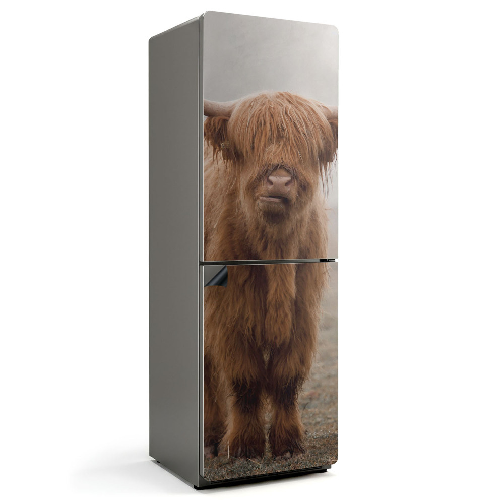 Mata magnetyczna na lodówkę Młode bydło w tajemniczej mgle