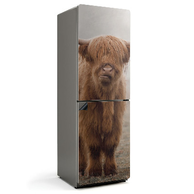 Mata magnetyczna na lodówkę Młode bydło w tajemniczej mgle