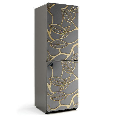 Mata magnetyczna na lodówkę Wzór subtelnych liści i gałązek