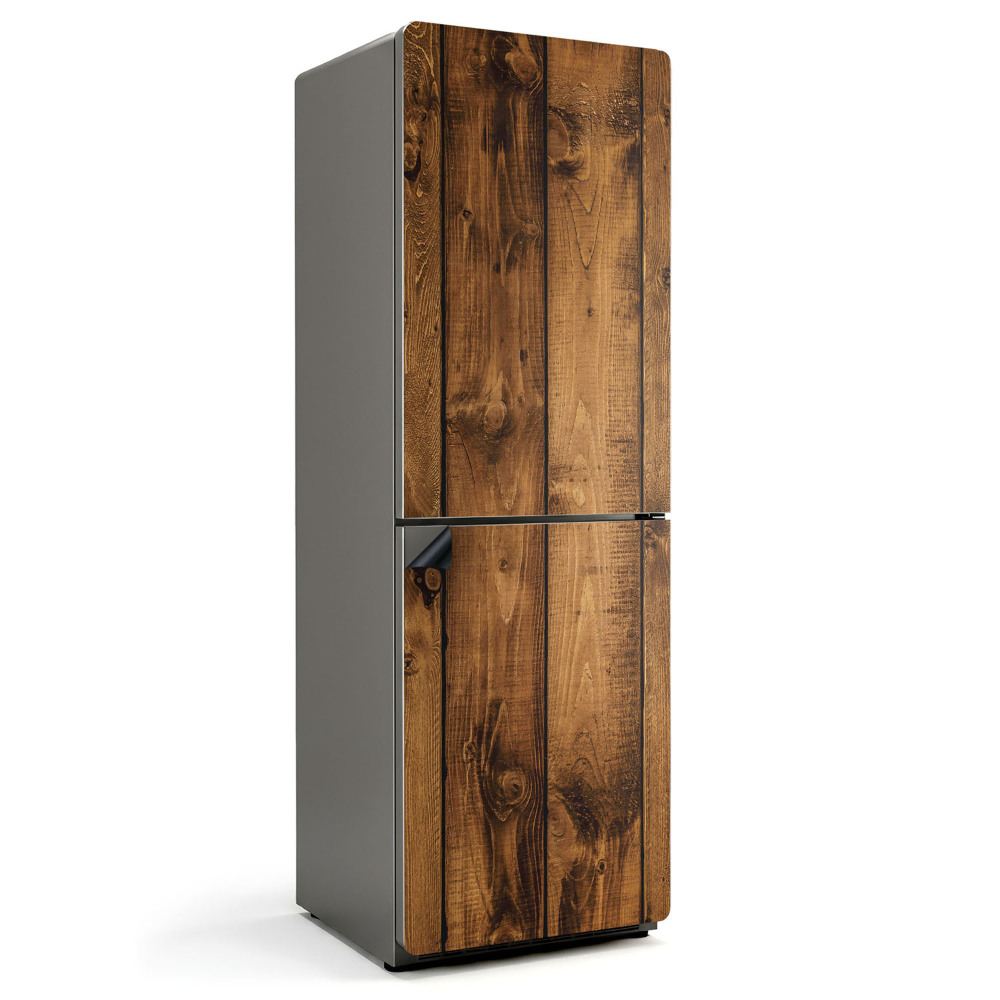 Mata magnetyczna na lodówkę Pionowe deski z naturalnym rysunkiem