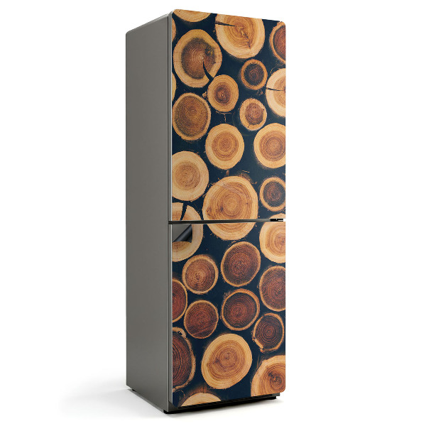 Mata magnetyczna na lodówkę Naturalne wzory przekroju drewna