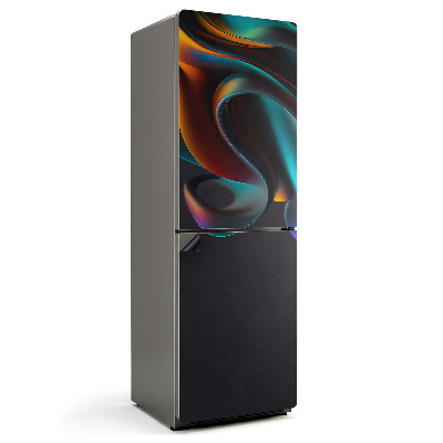 Mata magnetyczna na lodówkę Fale i kształty w abstrakcyjnym stylu