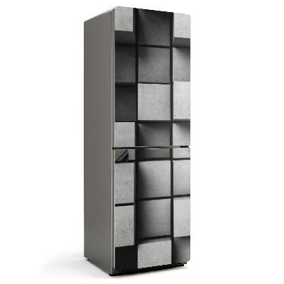 Mata magnetyczna na lodówkę Kostkowy wzór trójwymiarowy