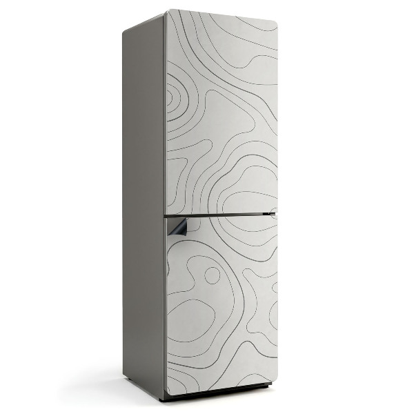 Mata magnetyczna na lodówkę Fale w abstrakcyjnym stylu