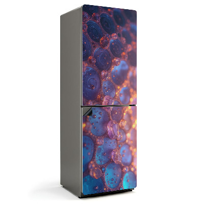 Mata magnetyczna na lodówkę Abstrakcyjne kształty i bąbelki