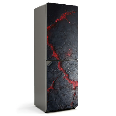 Mata magnetyczna na lodówkę Pęknięta lawowa tekstura