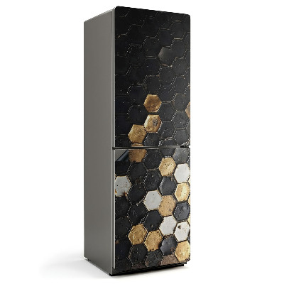 Mata magnetyczna na lodówkę Heksagonalny motyw geometryczny