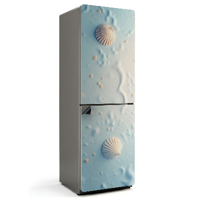 Mata magnetyczna na lodówkę Muszlowe piękno na piaskowej powierzchni
