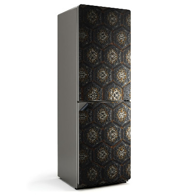 Mata magnetyczna na lodówkę Heksagonalny motyw z detalami