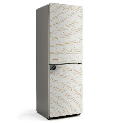 Mata magnetyczna na lodówkę Wzór fal i linii w harmonii