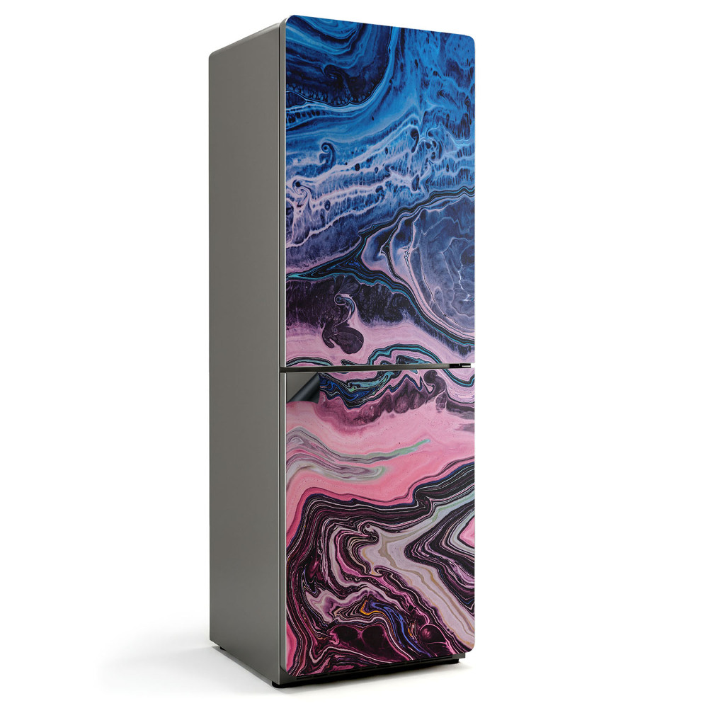 Mata magnetyczna na lodówkę Dynamiczne fale w abstrakcyjnym tańcu