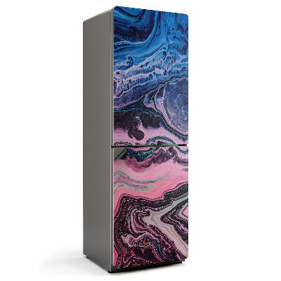 Mata magnetyczna na lodówkę Dynamiczne fale w abstrakcyjnym tańcu