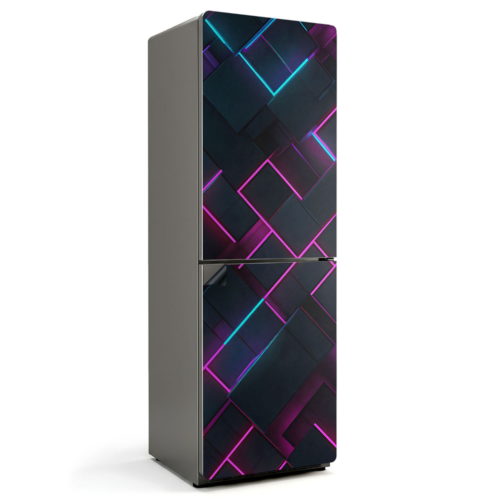 Mata magnetyczna na lodówkę Nowoczesny motyw kształtów geometrycznych